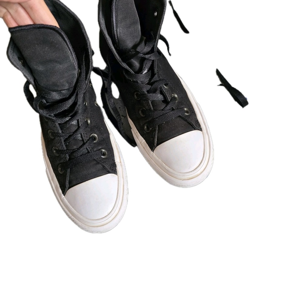 Converse‎ Chuck Taylor All Star II Hi Black Canvas Shoes 550143C Women's 8 /...